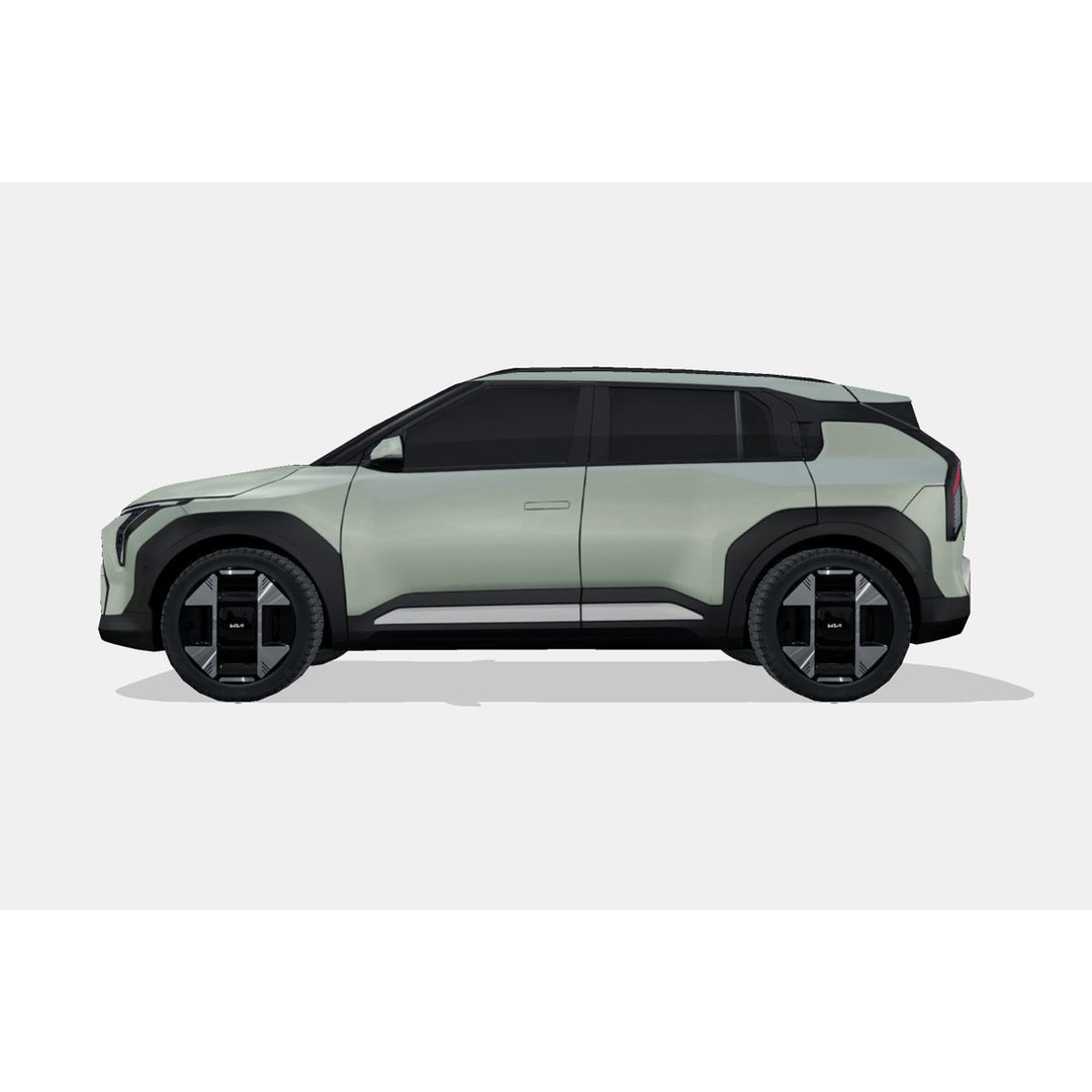 Kia EV3 2025 3D Model – Low Poly SUV, FBX & PBR Textures - View 7