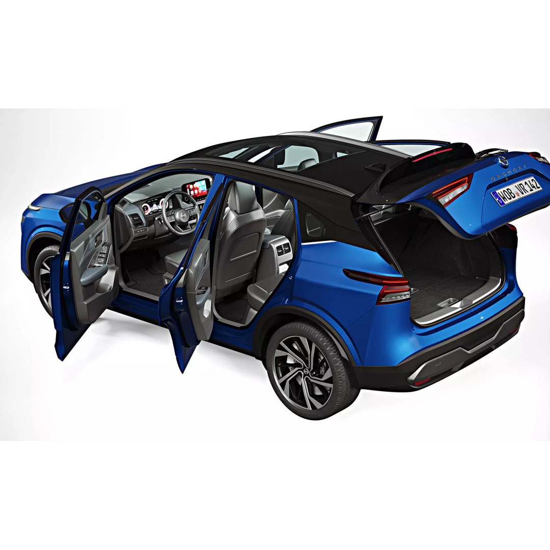 2022 Nissan Qashqai 3D Model – High-Quality SUV Asset, FBX, PBR - View 10