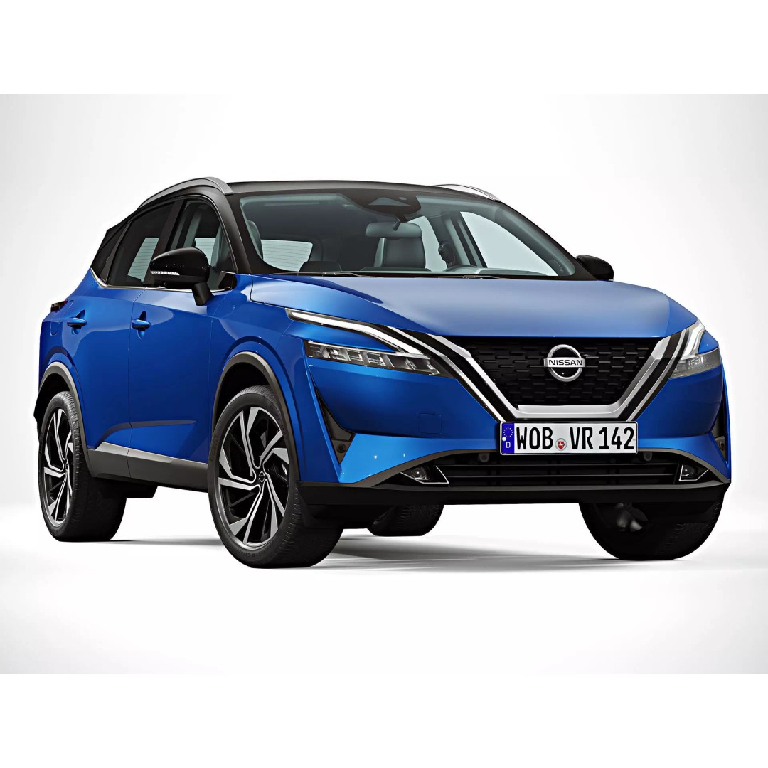 2022 Nissan Qashqai 3D Model – High-Quality SUV Asset, FBX, PBR - View 2