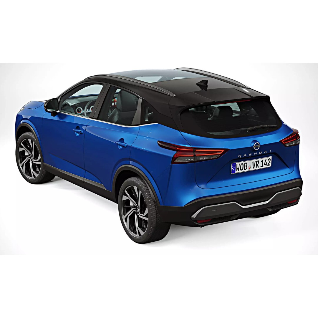 2022 Nissan Qashqai 3D Model – High-Quality SUV Asset, FBX, PBR - View 6