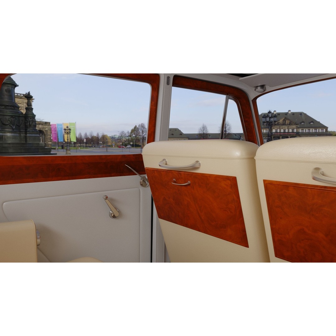 Bentley R Type 3D Model – Classic British Sedan, FBX & OBJ - View 11