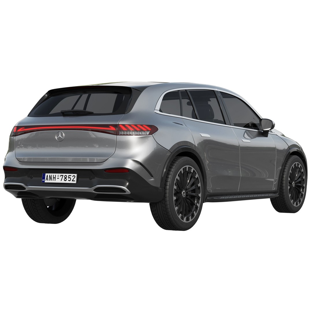 Mercedes-Benz EQS SUV 3D Model – High Poly Vehicle Asset, FBX, OBJ - View 5
