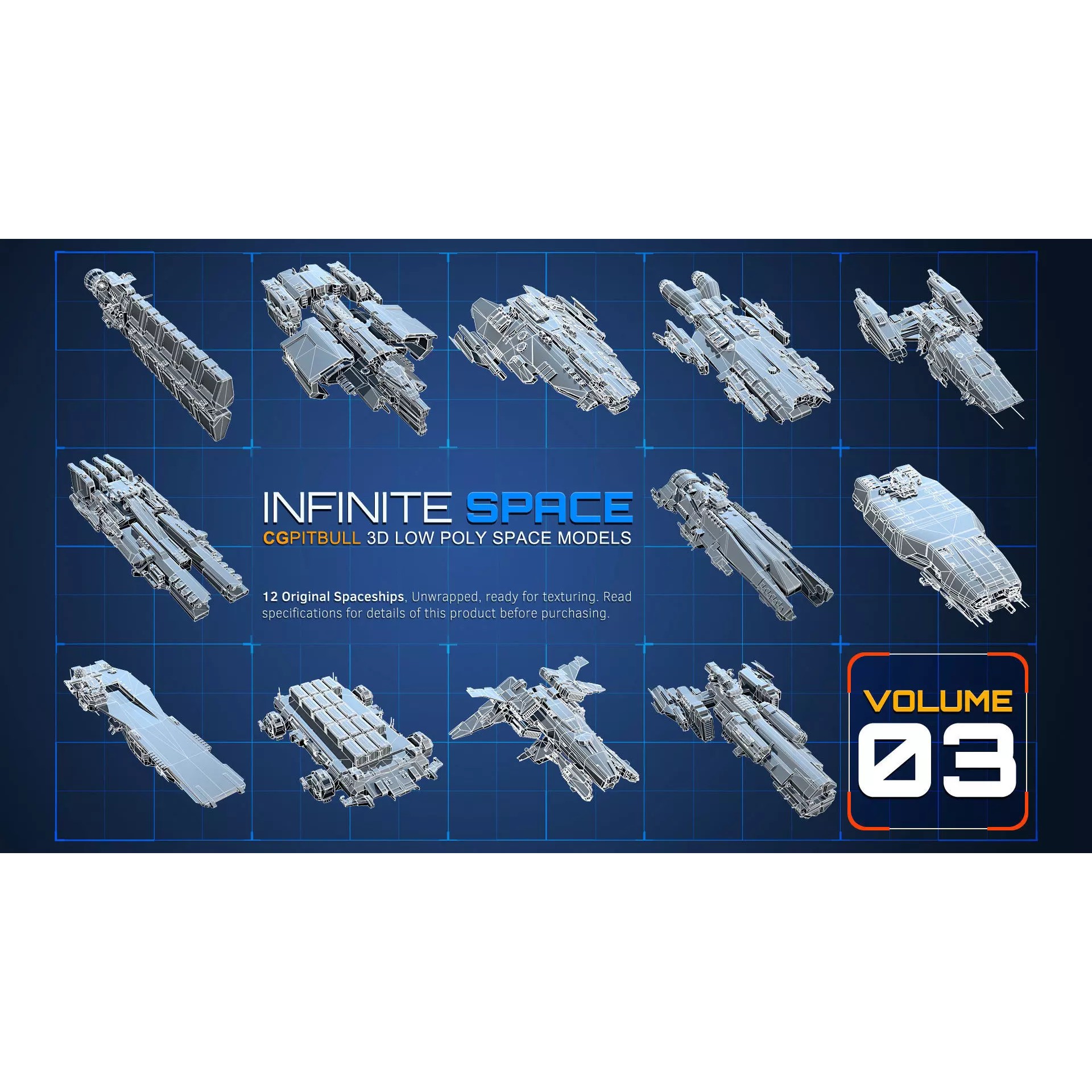 LOW - SPACE Vol03 - Low-Poly Game-Ready 3D Model