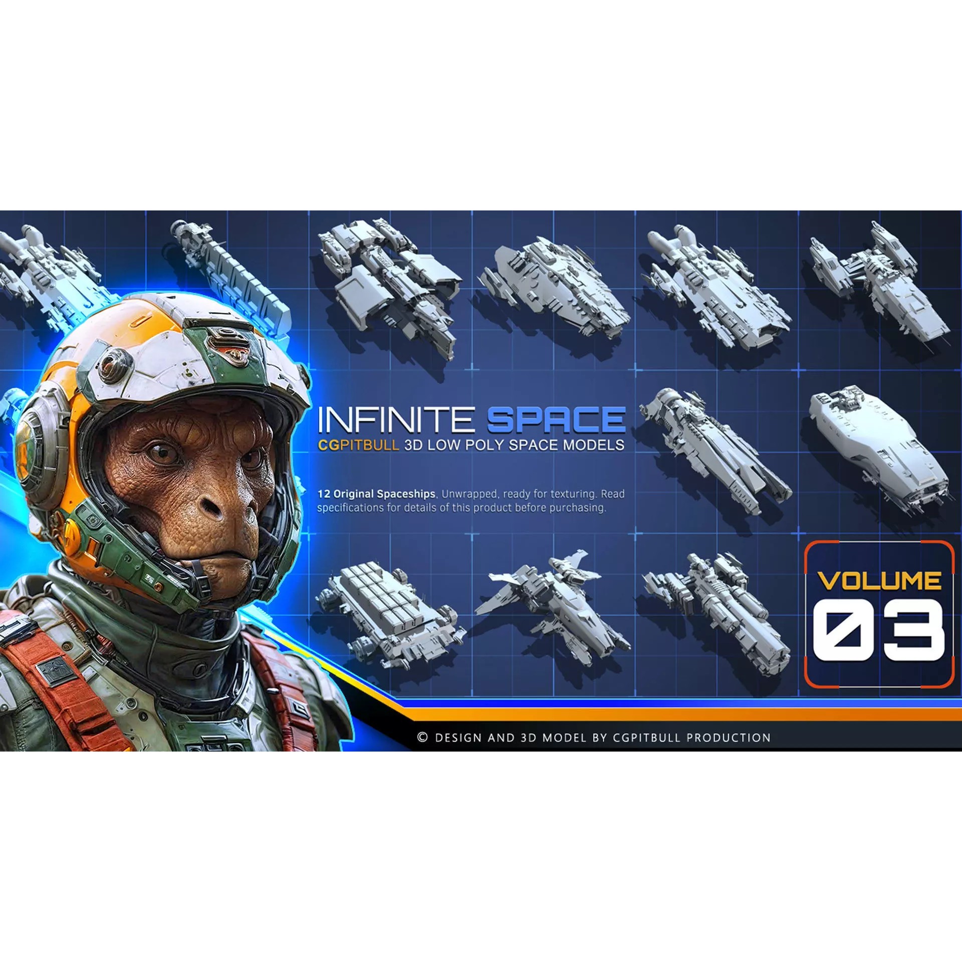 LOW - SPACE Vol03 - Low-Poly Game-Ready 3D Model - View 2