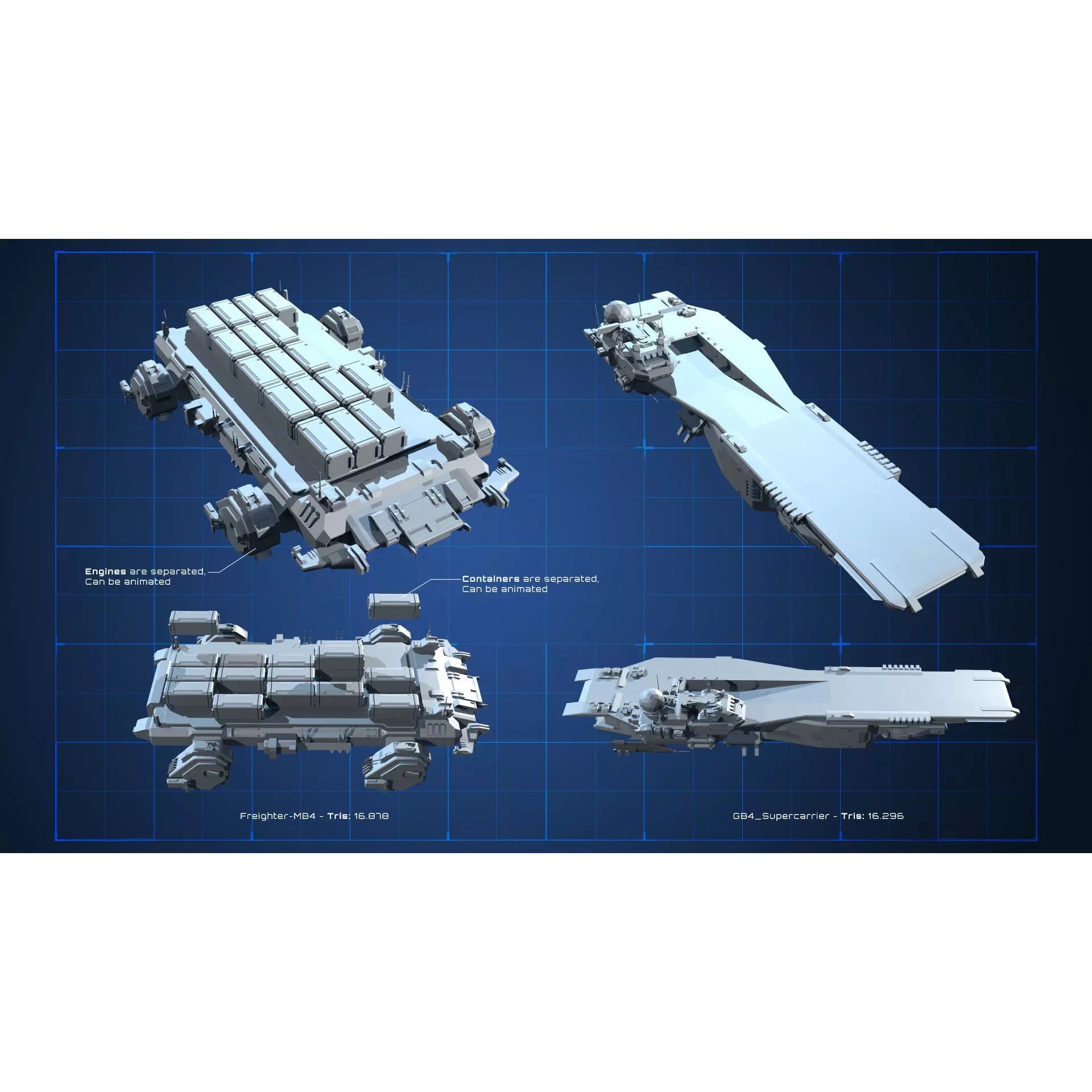 LOW - SPACE Vol03 - Low-Poly Game-Ready 3D Model - View 6