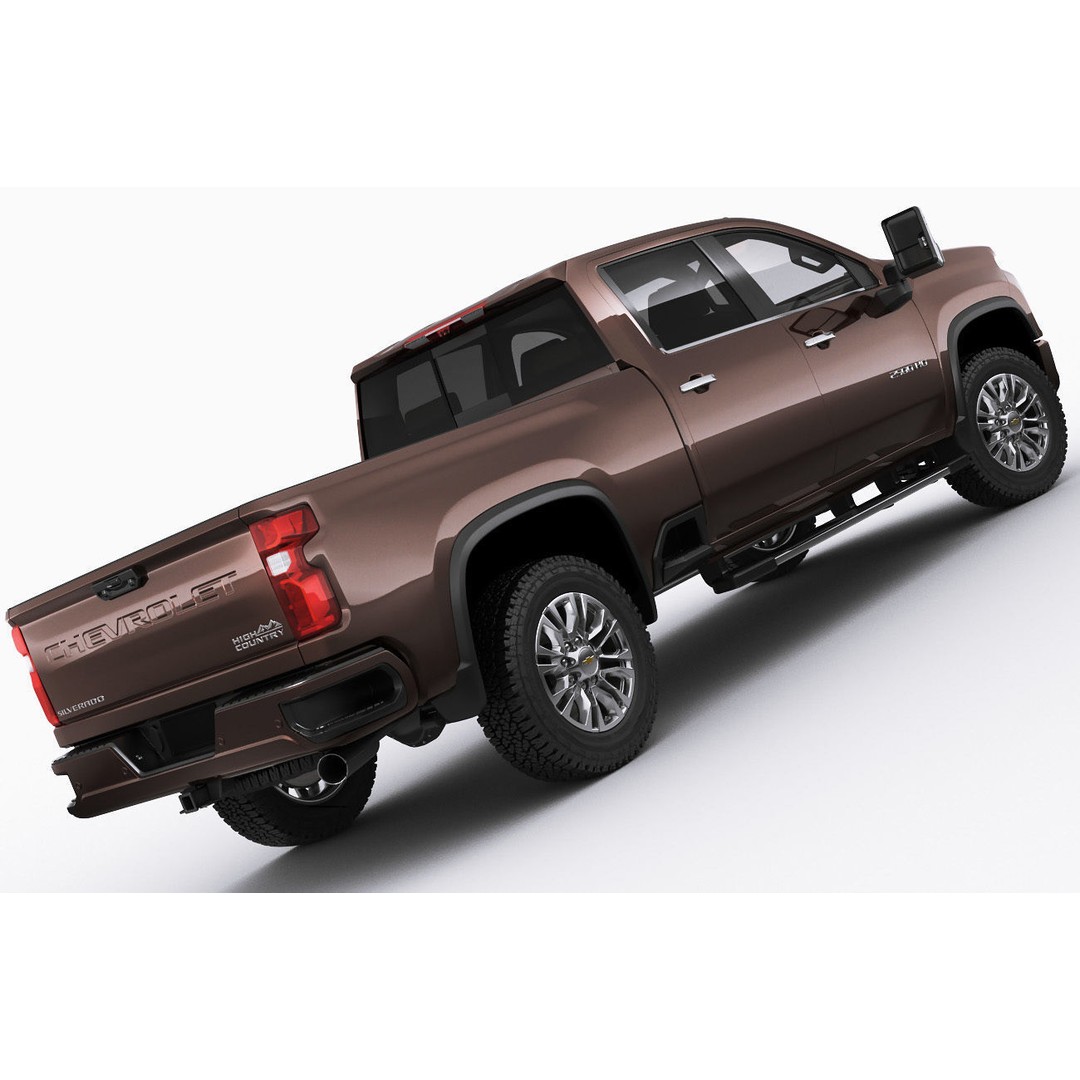 Silverado 2020 2500 HD 3D Model – High Poly Truck Asset, FBX, OBJ - View 10