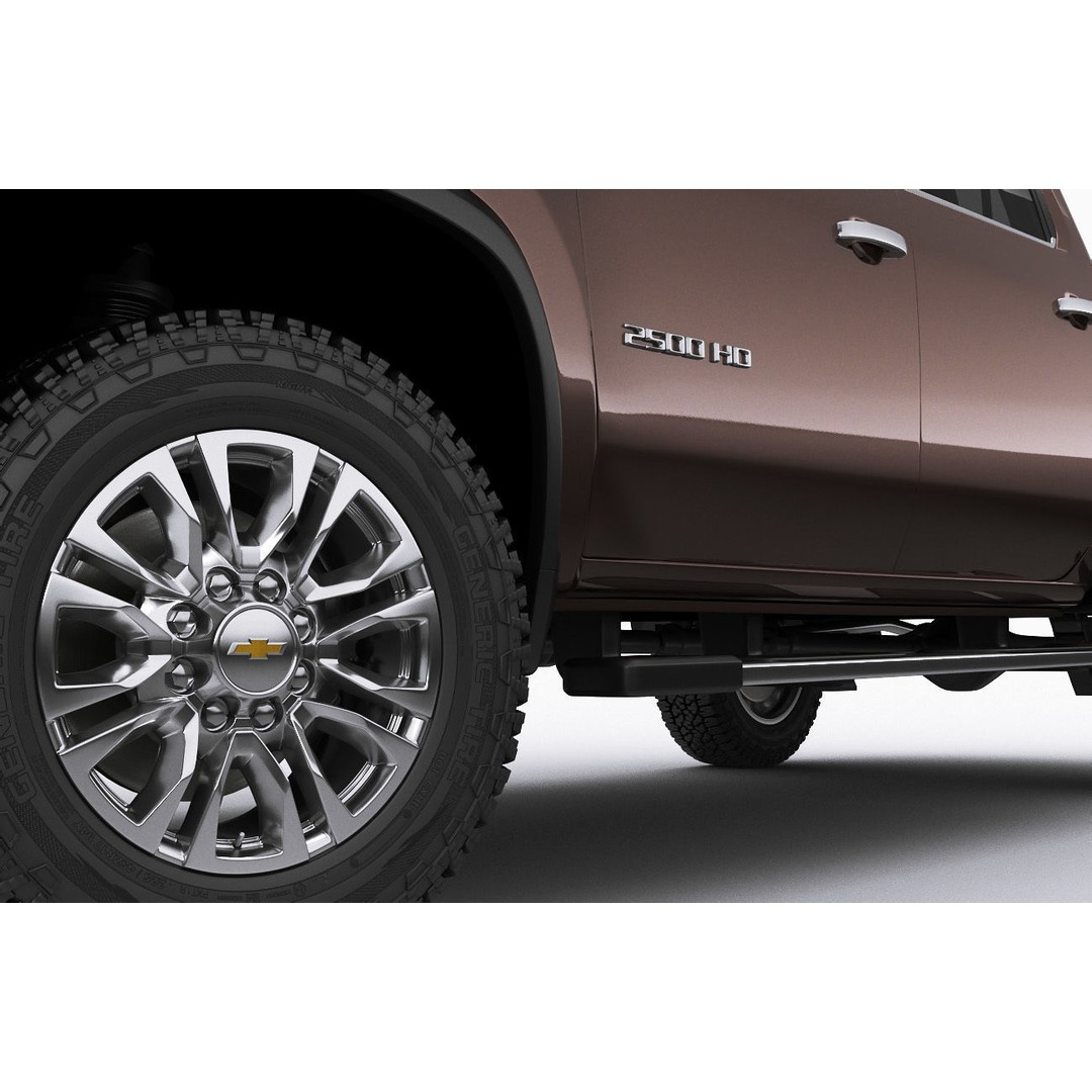 Silverado 2020 2500 HD 3D Model – High Poly Truck Asset, FBX, OBJ - View 11