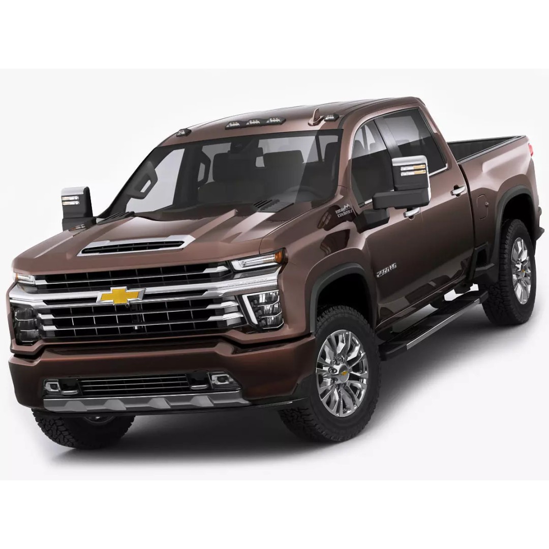 Silverado 2020 2500 HD 3D Model – High Poly Truck Asset, FBX, OBJ - View 2