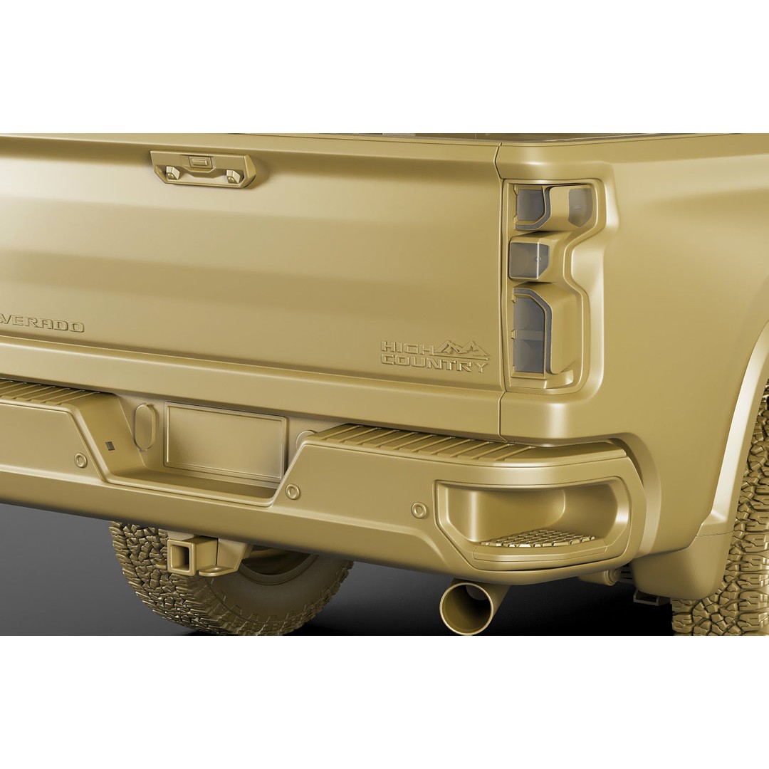 Silverado 2020 2500 HD 3D Model – High Poly Truck Asset, FBX, OBJ - View 21