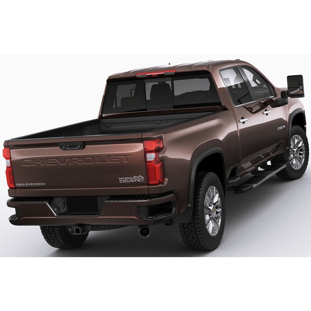 Silverado 2020 2500 HD 3D Model – High Poly Truck Asset, FBX, OBJ - View 3