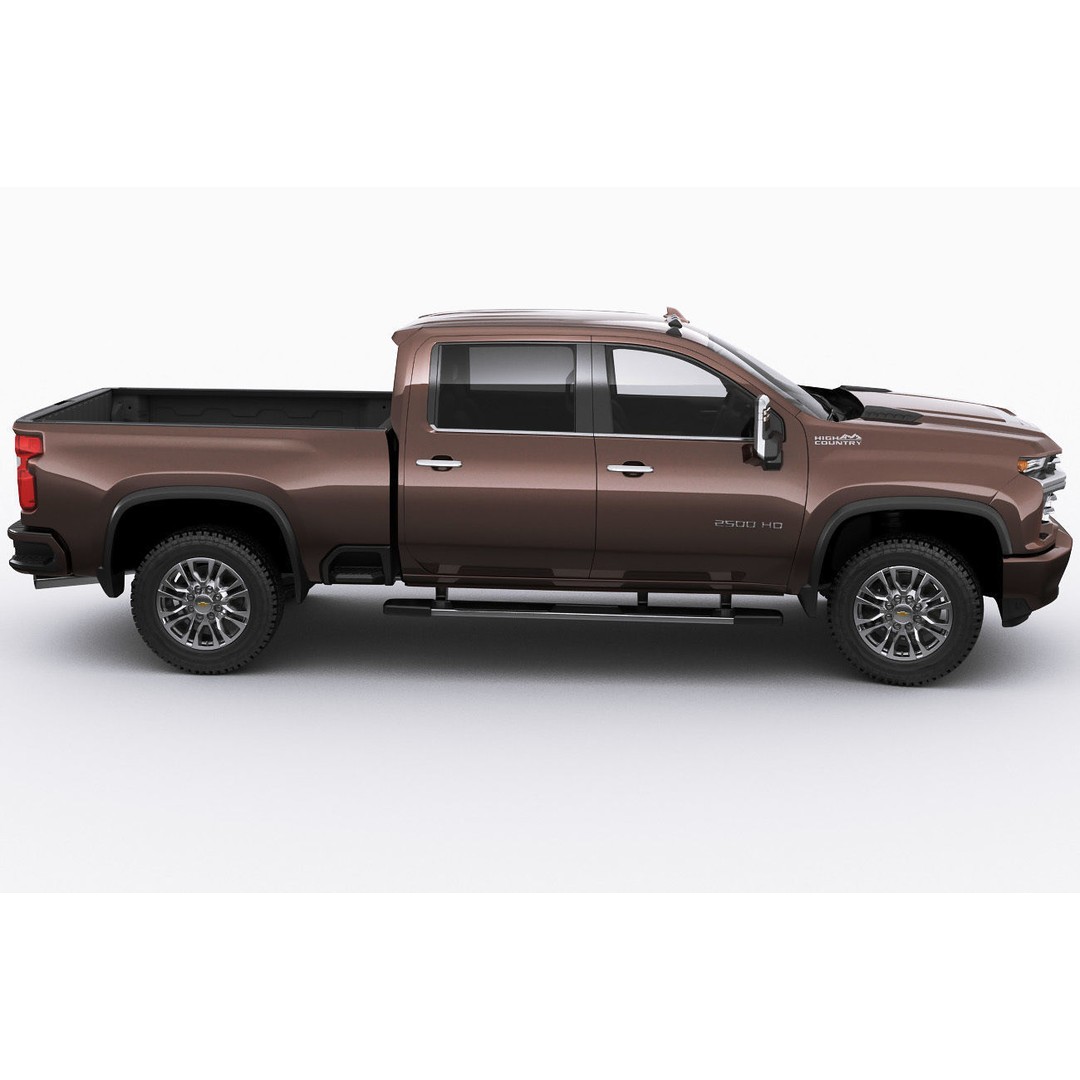 Silverado 2020 2500 HD 3D Model – High Poly Truck Asset, FBX, OBJ - View 4