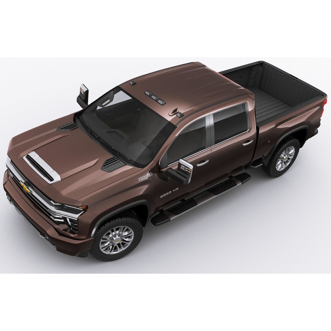 Silverado 2020 2500 HD 3D Model – High Poly Truck Asset, FBX, OBJ - View 7