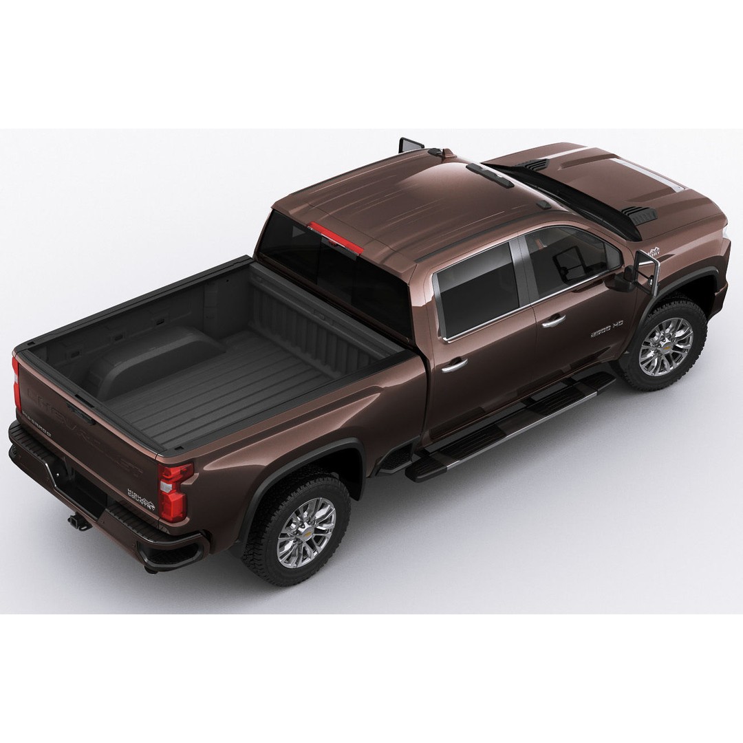 Silverado 2020 2500 HD 3D Model – High Poly Truck Asset, FBX, OBJ - View 8