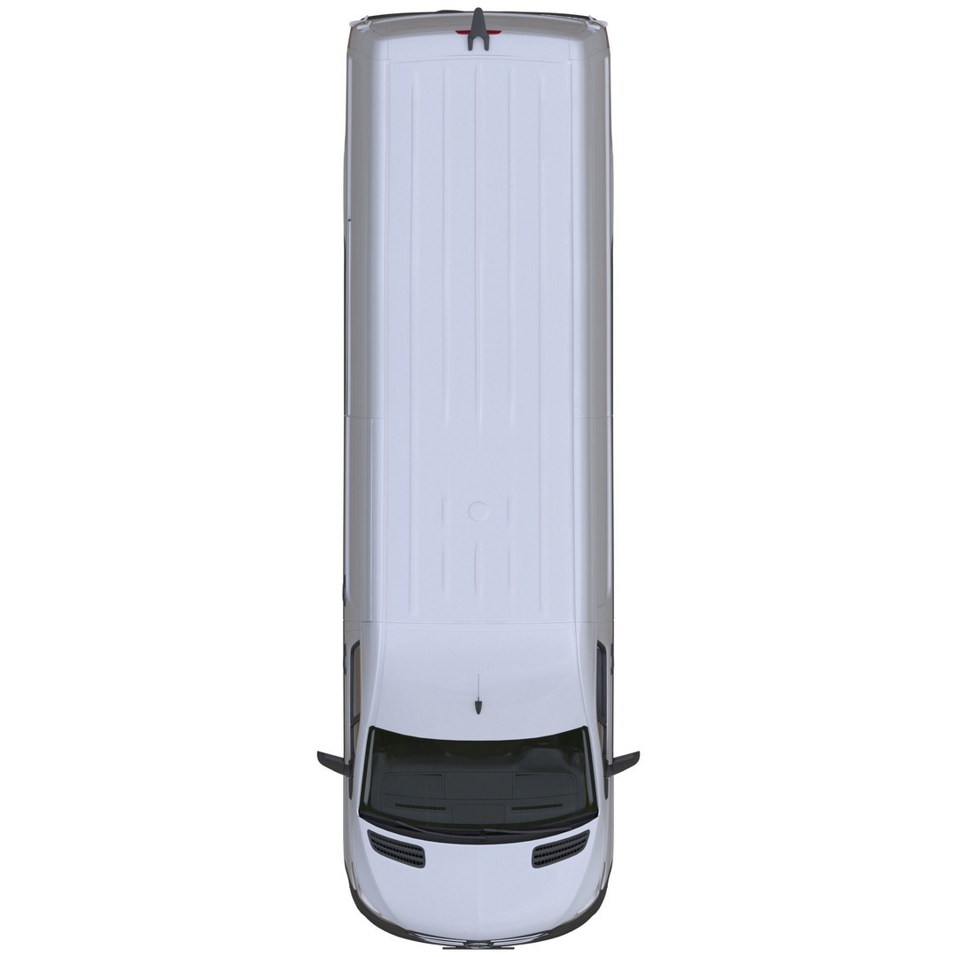 Mercedes-Benz Sprinter L3H2 Van 3D Model – Detailed Cargo Vehicle, FBX, OBJ - View 14