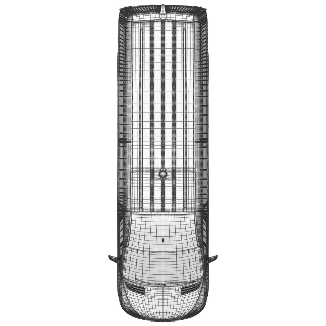 Mercedes-Benz Sprinter L3H2 Van 3D Model – Detailed Cargo Vehicle, FBX, OBJ - View 24