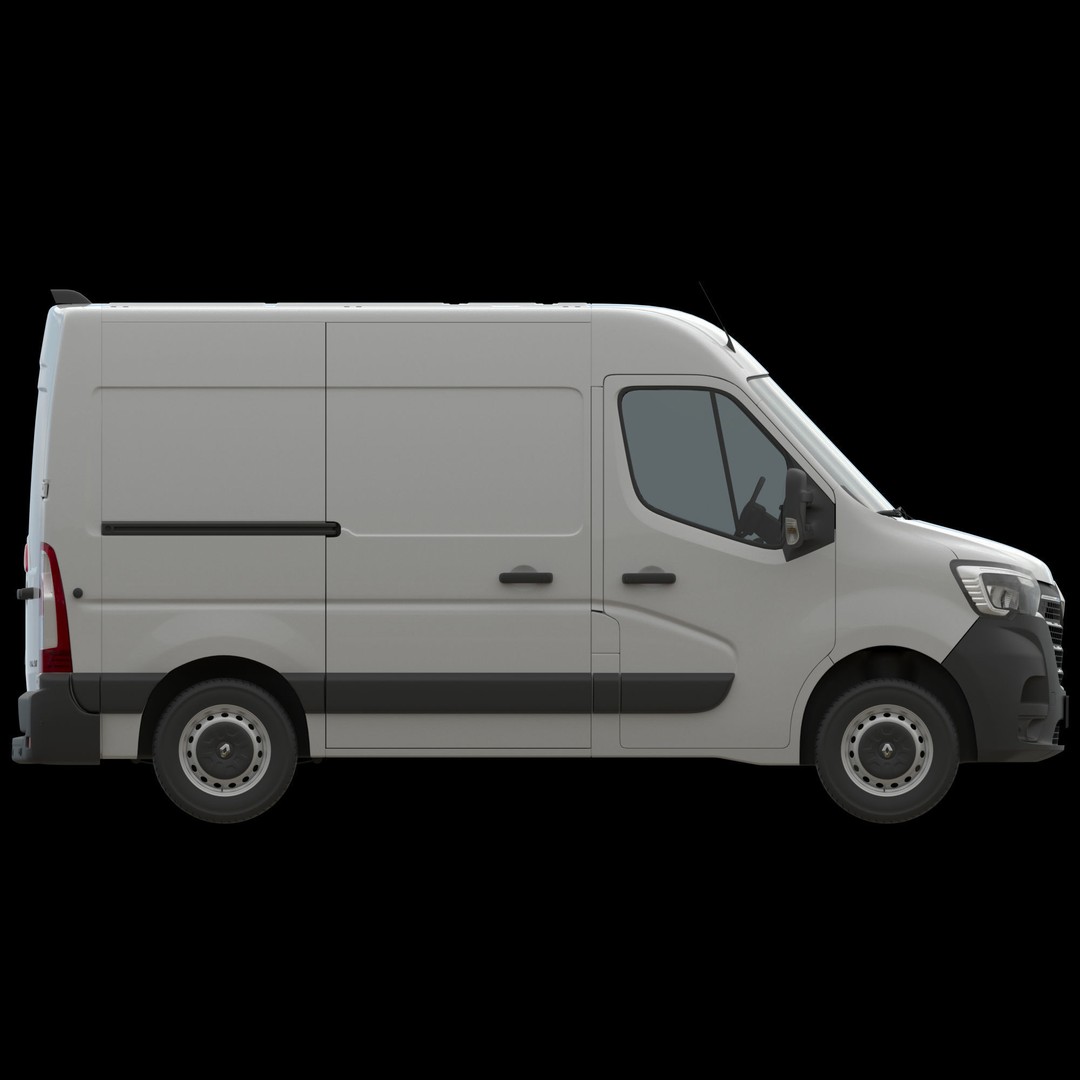 Renault Master 2020 Panel Van 3D Model – Medium Roof, FBX, Game-Ready - View 11