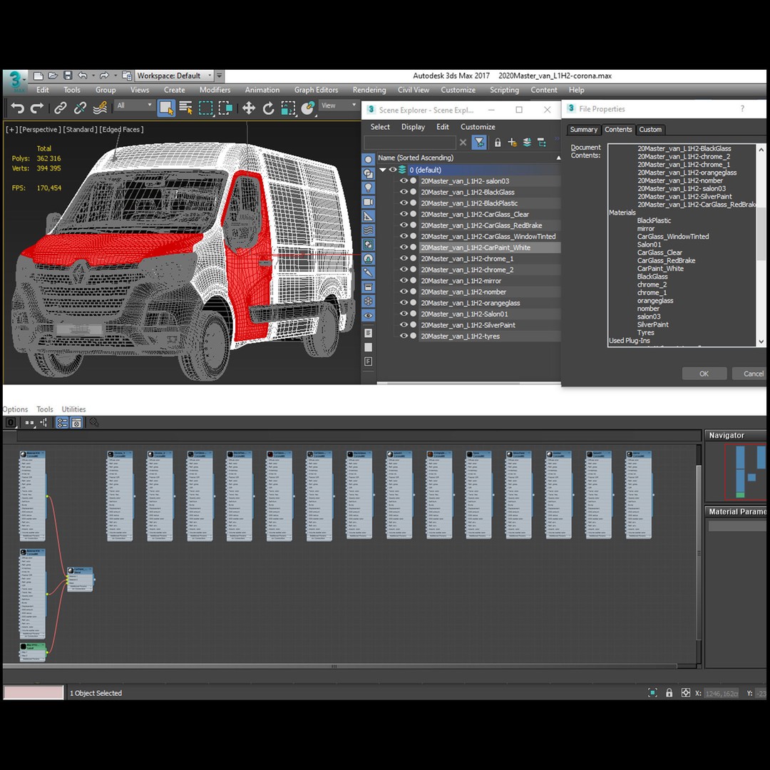 Renault Master 2020 Panel Van 3D Model – Medium Roof, FBX, Game-Ready - View 23