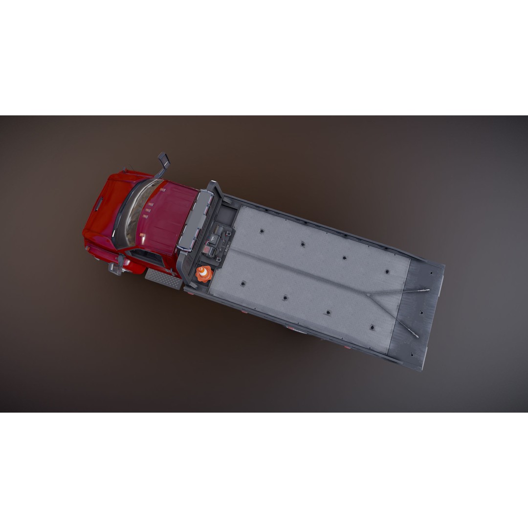 Towtruck 3D Model – Low Poly Game Ready Asset, PBR Textures - View 14