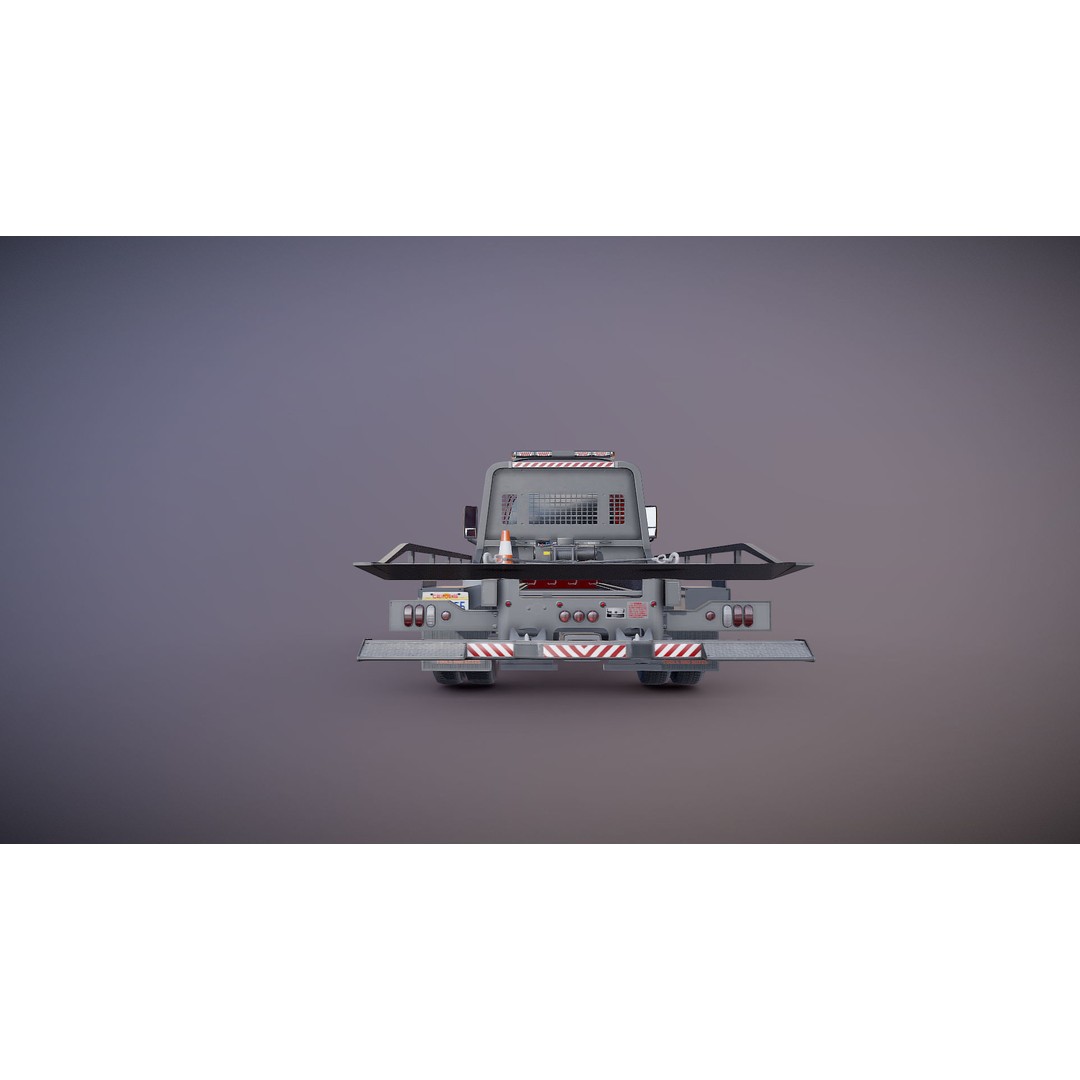 Towtruck 3D Model – Low Poly Game Ready Asset, PBR Textures - View 17