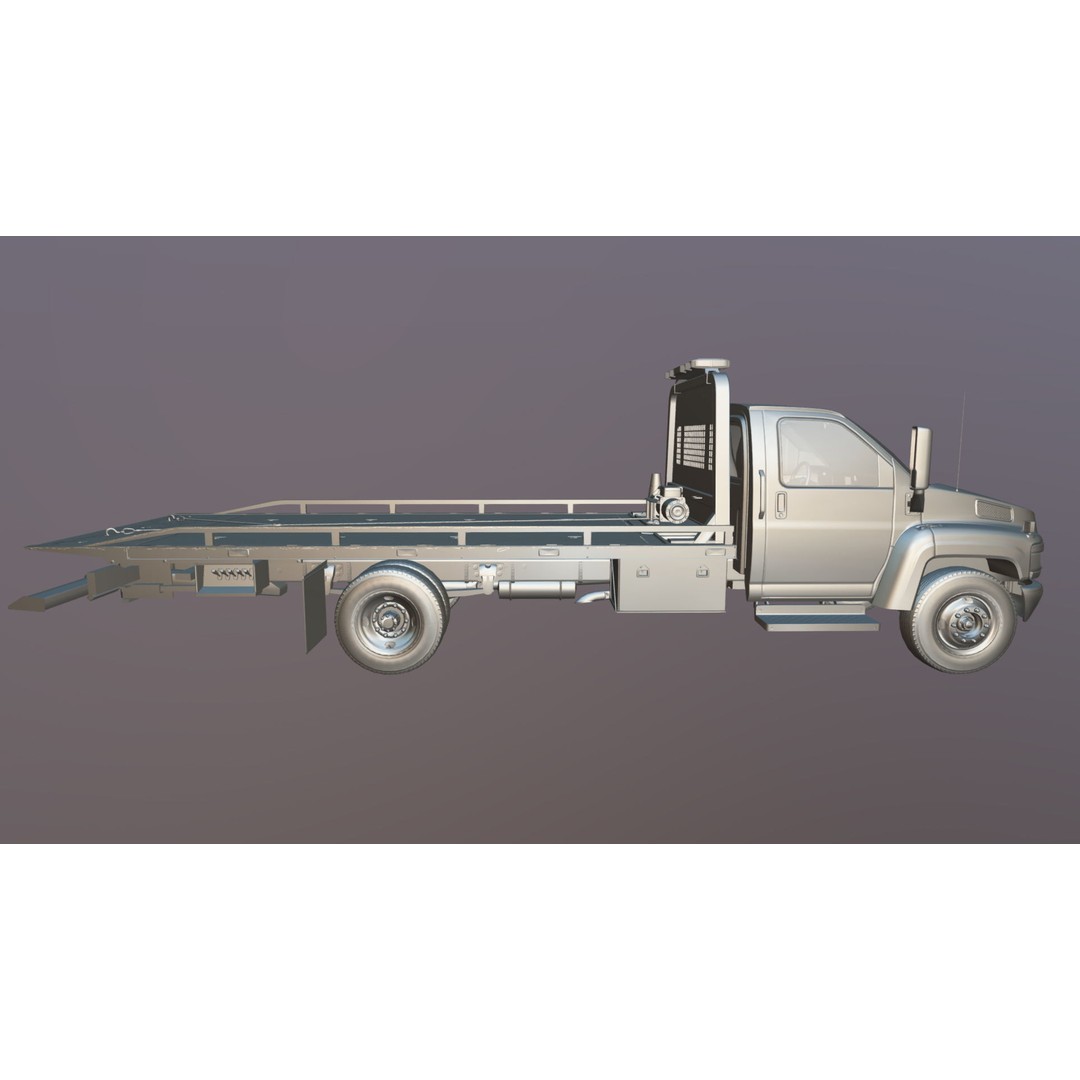 Towtruck 3D Model – Low Poly Game Ready Asset, PBR Textures - View 30