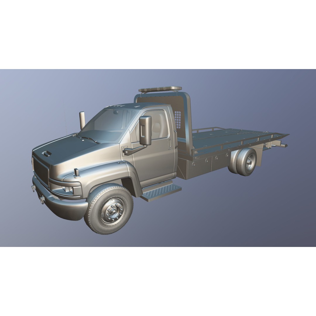 Towtruck 3D Model – Low Poly Game Ready Asset, PBR Textures - View 32