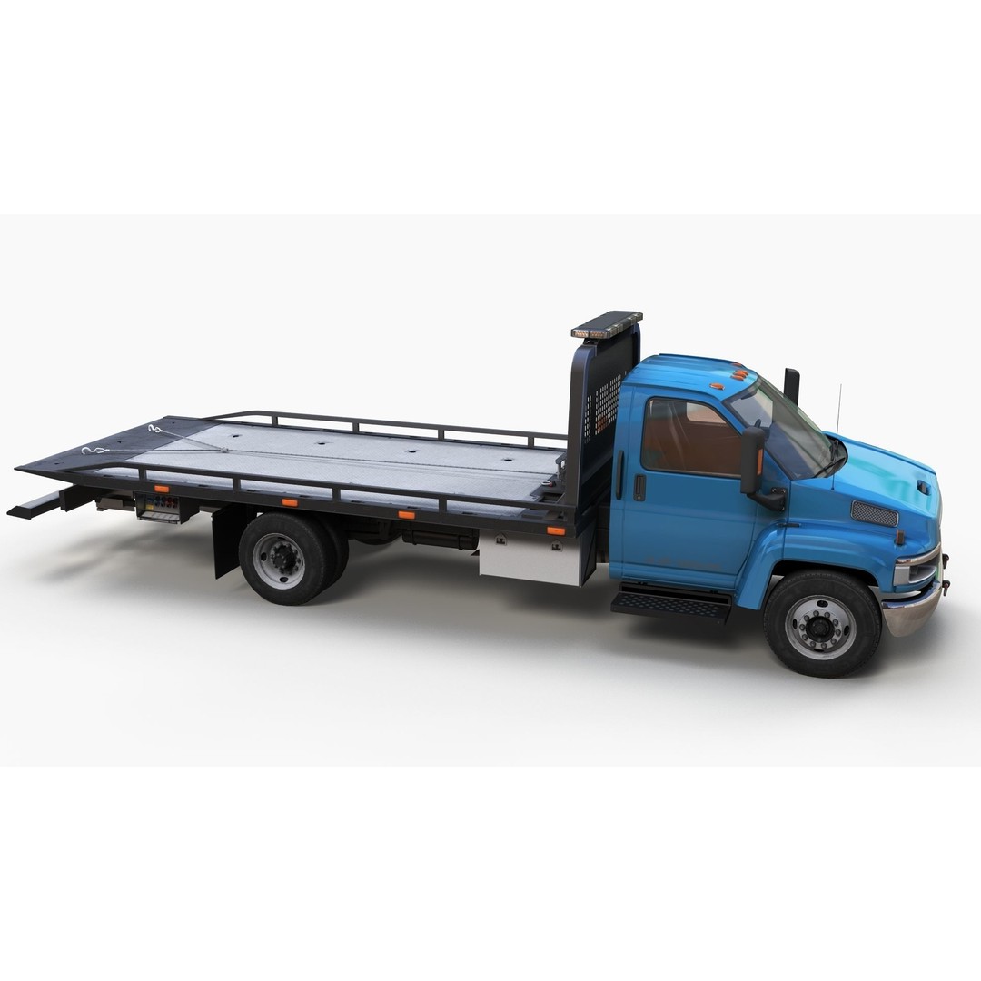 Towtruck 3D Model – Low Poly Game Ready Asset, PBR Textures - View 5