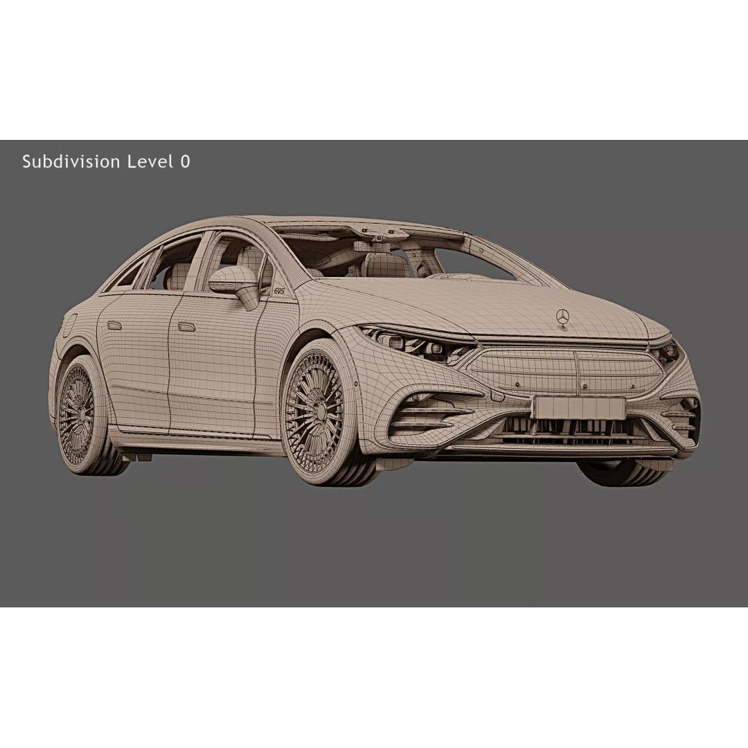 2025 Mercedes-Benz EQS 3D Model – Photorealistic Car Asset, FBX - View 29