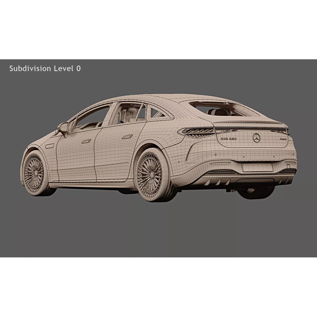 2025 Mercedes-Benz EQS 3D Model – Photorealistic Car Asset, FBX - View 30