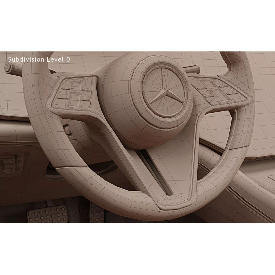 2025 Mercedes-Benz EQS 3D Model – Photorealistic Car Asset, FBX - View 34