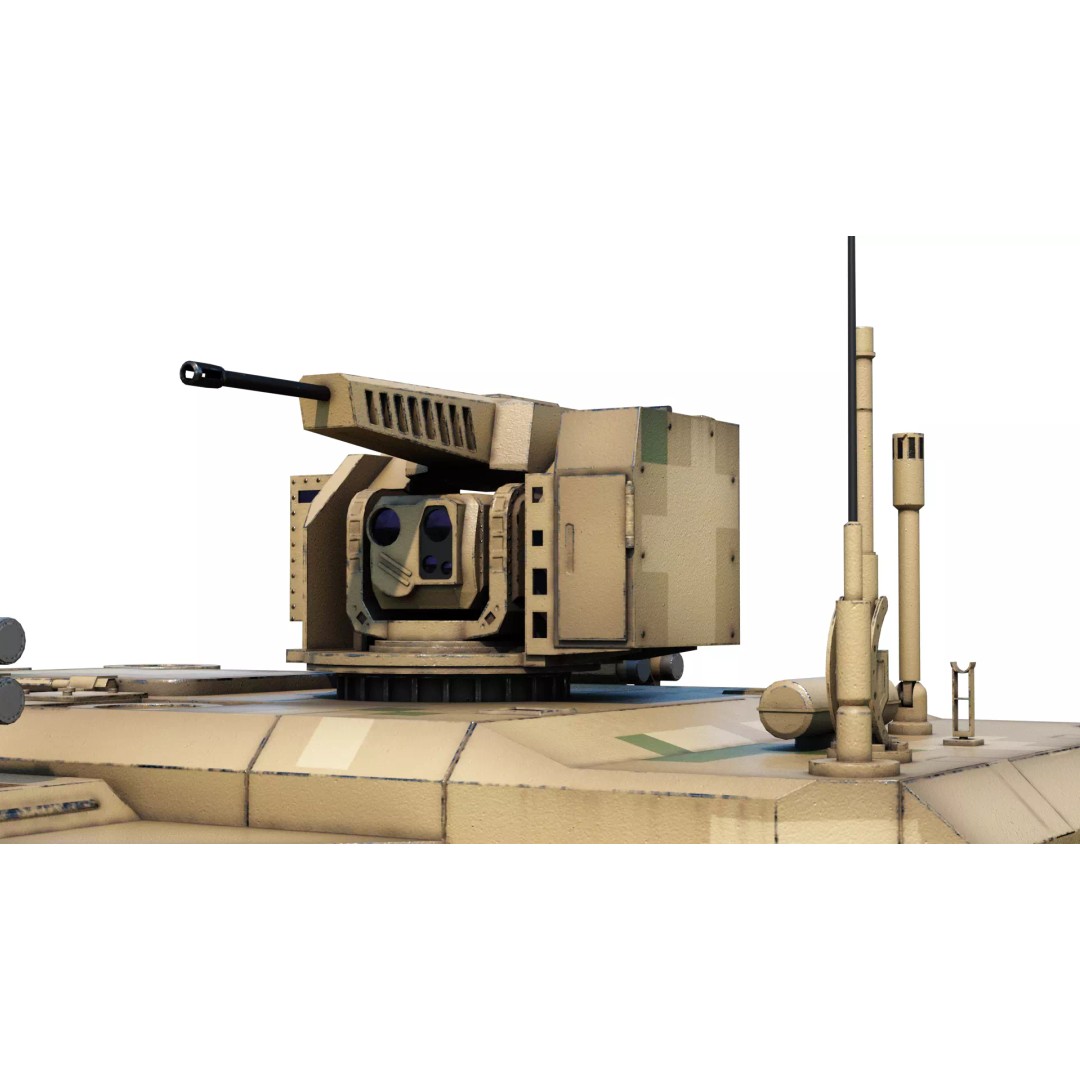 ZTZ100 MBT Type 100 Tank 3D Model – Rigged PBR Military Asset, FBX, OBJ - View 21