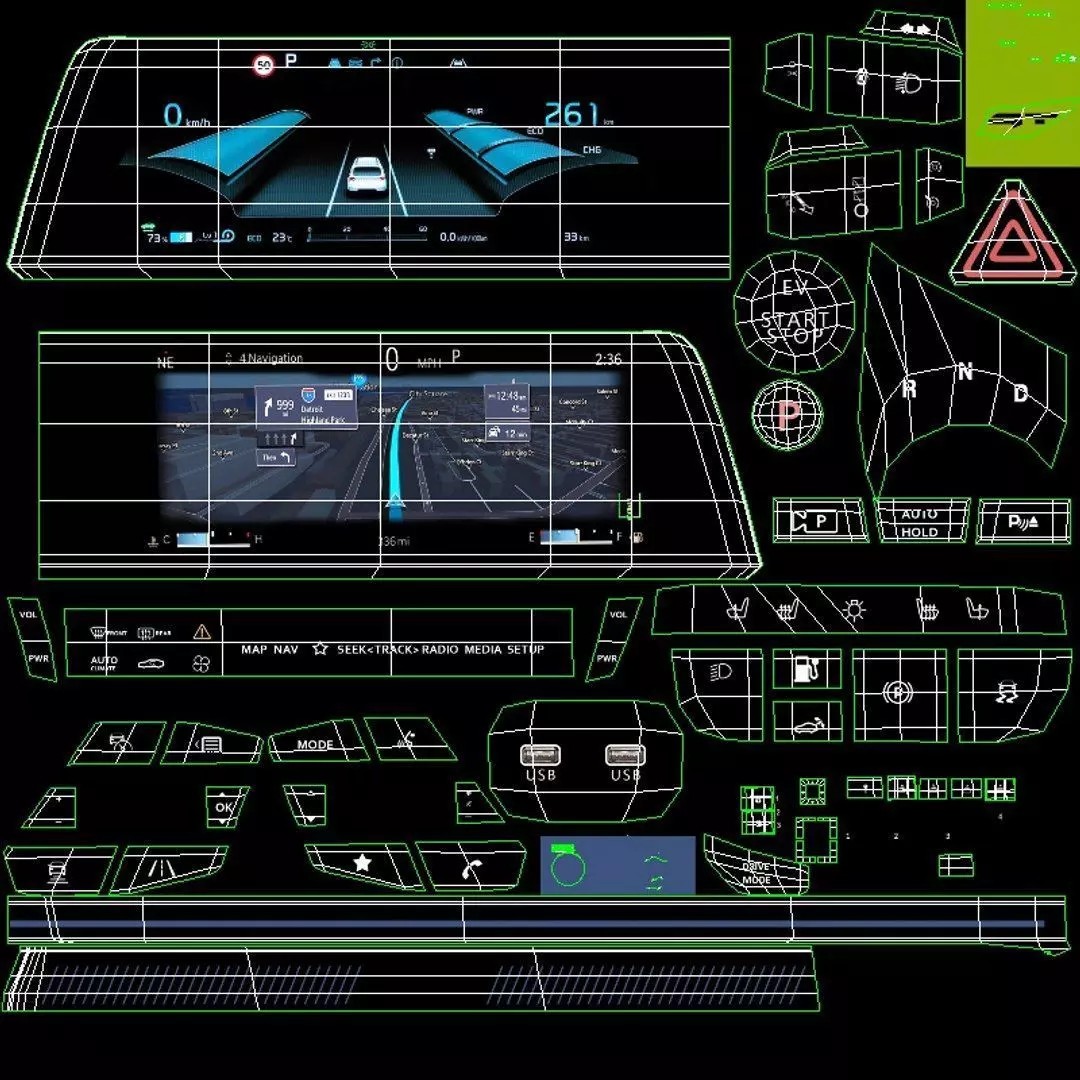 2023 Kia EV6 GT 3D Model – High Poly Game Asset, FBX, OBJ