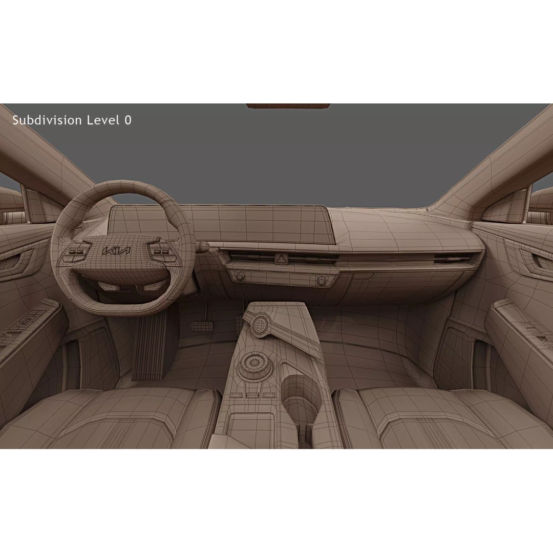 2023 Kia EV6 GT 3D Model – High Poly Game Asset, FBX, OBJ - View 25