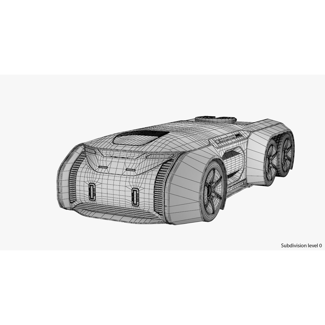 Self-Driving Truck 3D Model – High Poly Concept with PBR Textures - View 23