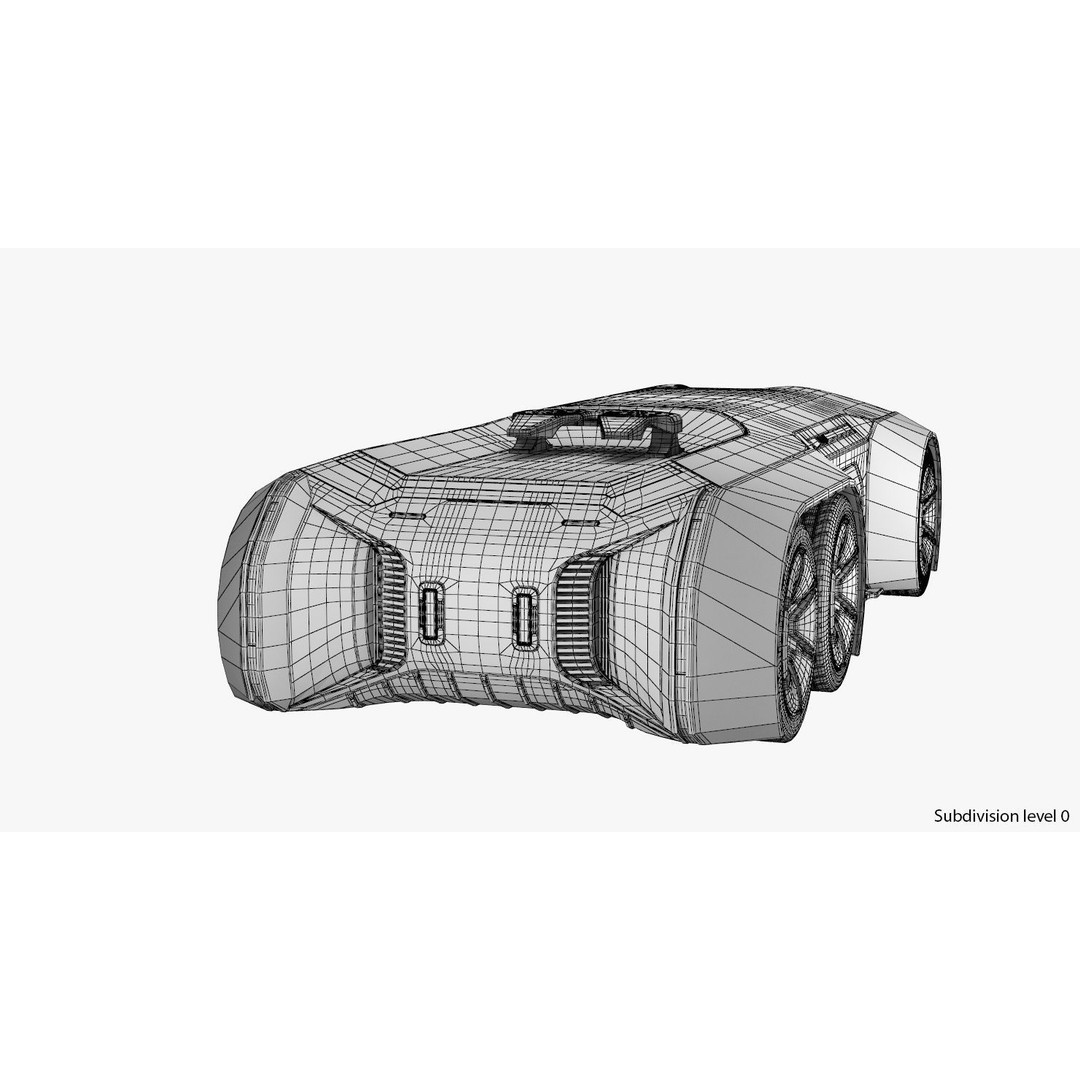 Self-Driving Truck 3D Model – High Poly Concept with PBR Textures - View 25