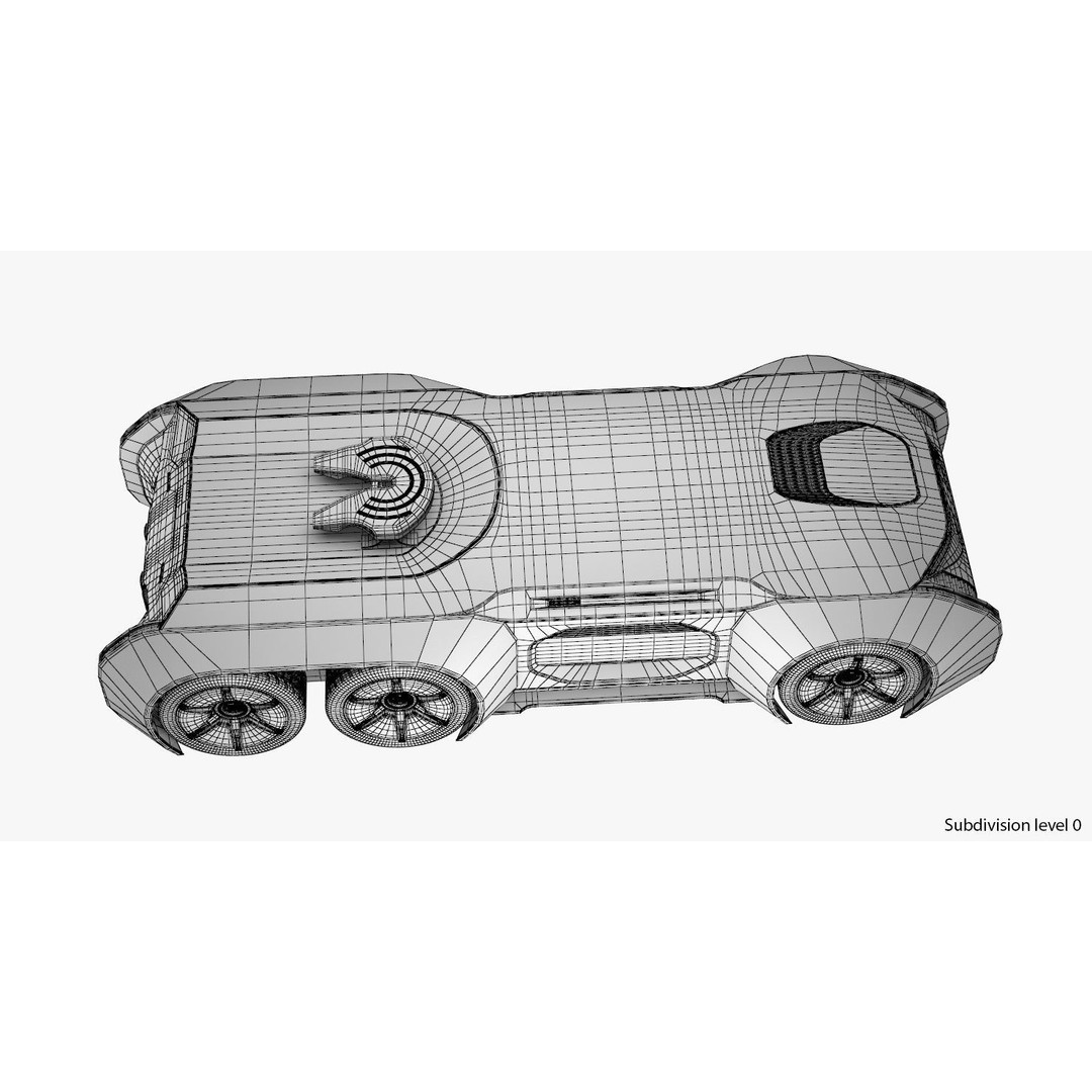 Self-Driving Truck 3D Model – High Poly Concept with PBR Textures - View 27