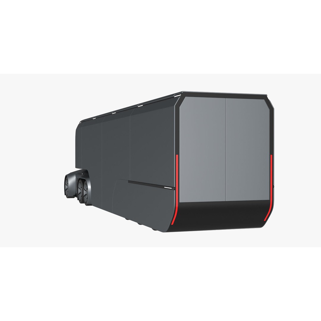 Self-Driving Truck 3D Model – High Poly Concept with PBR Textures - View 4