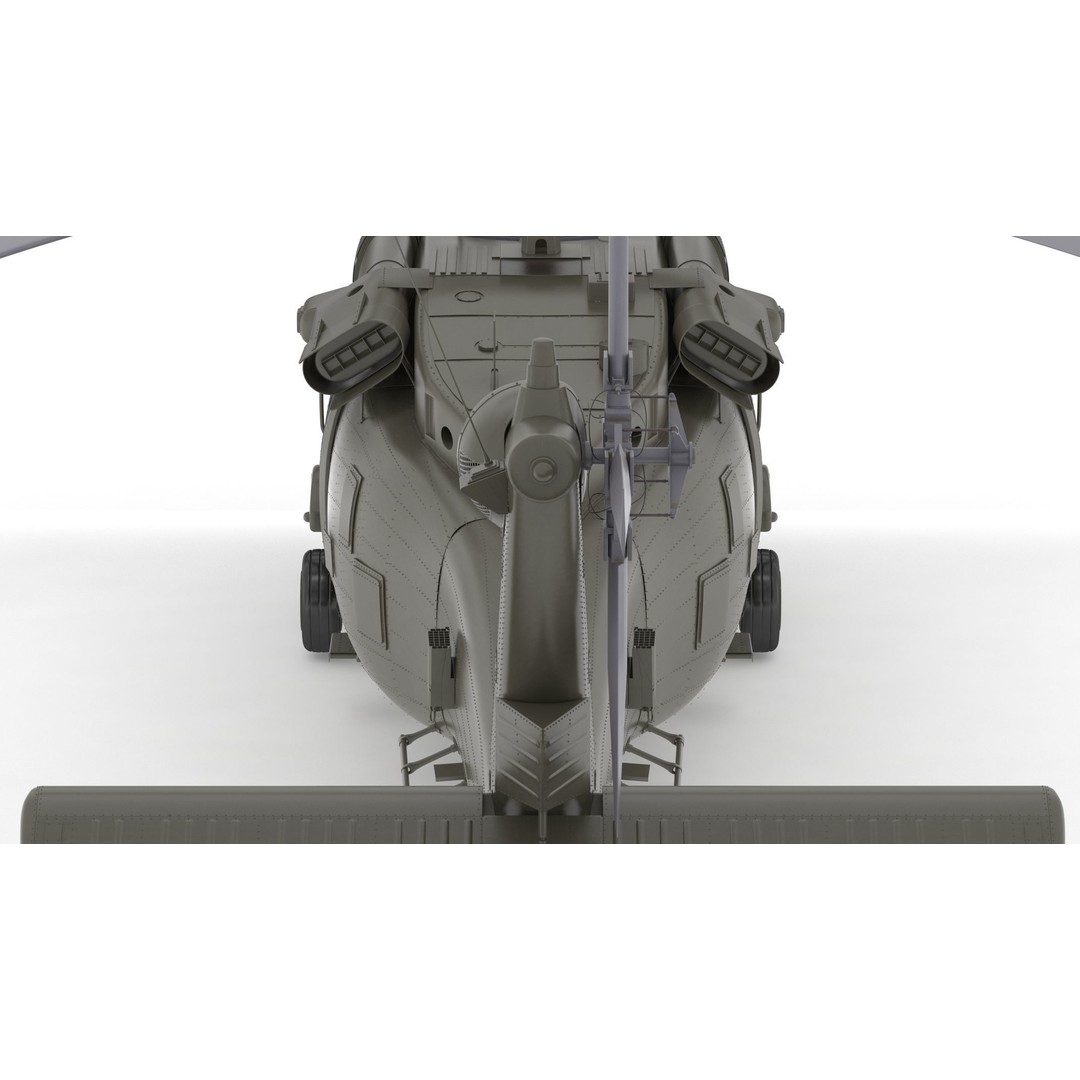 Sikorsky UH-60 Black Hawk 3D Model – Low Poly Military Helicopter, FBX/OBJ - View 18