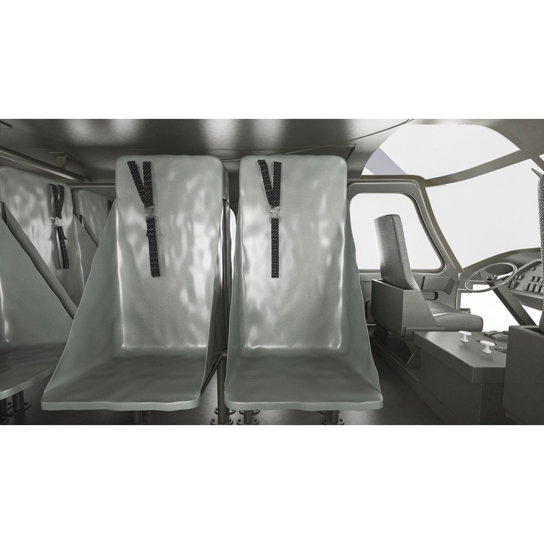 Sikorsky UH-60 Black Hawk 3D Model – Low Poly Military Helicopter, FBX/OBJ - View 23