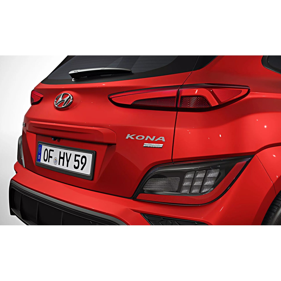 2021 Hyundai Kona N Line 3D Model – High Poly Game-Ready Asset, FBX, OBJ - View 9