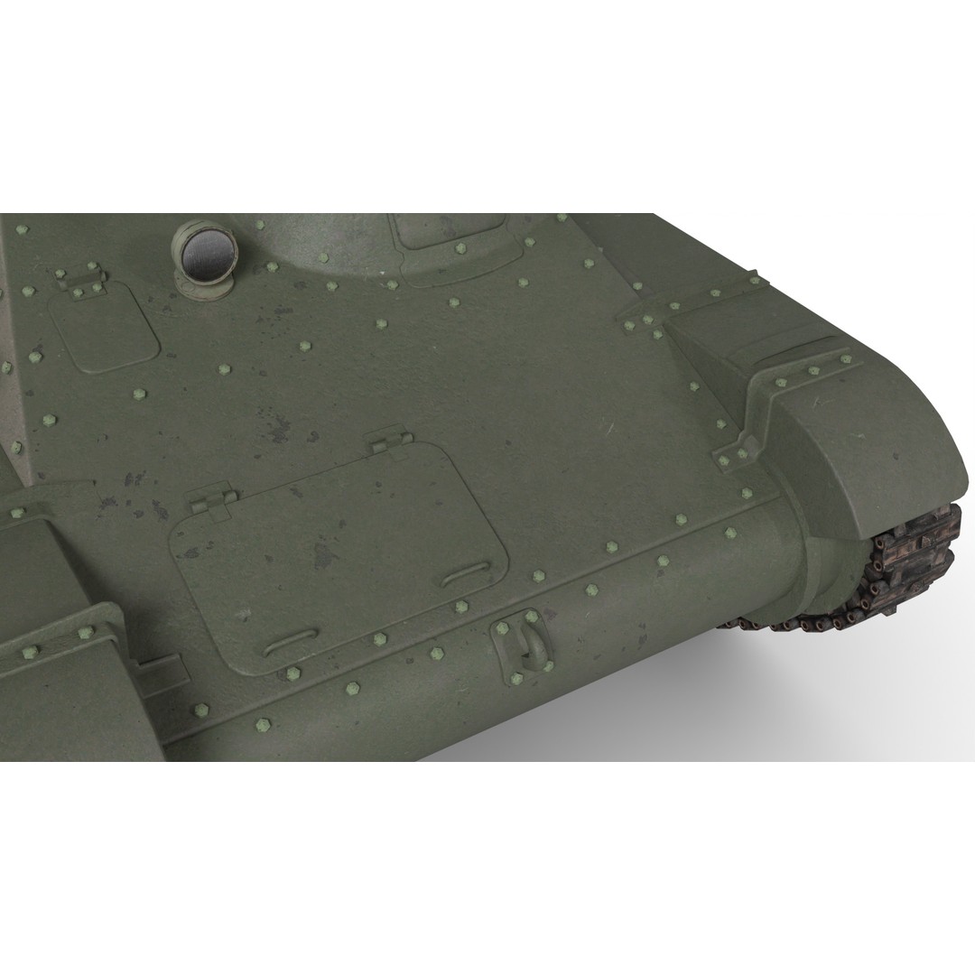 Type 95 Ha-Go Light Tank 3D Model – Game Ready, PBR Textures, FBX - View 10