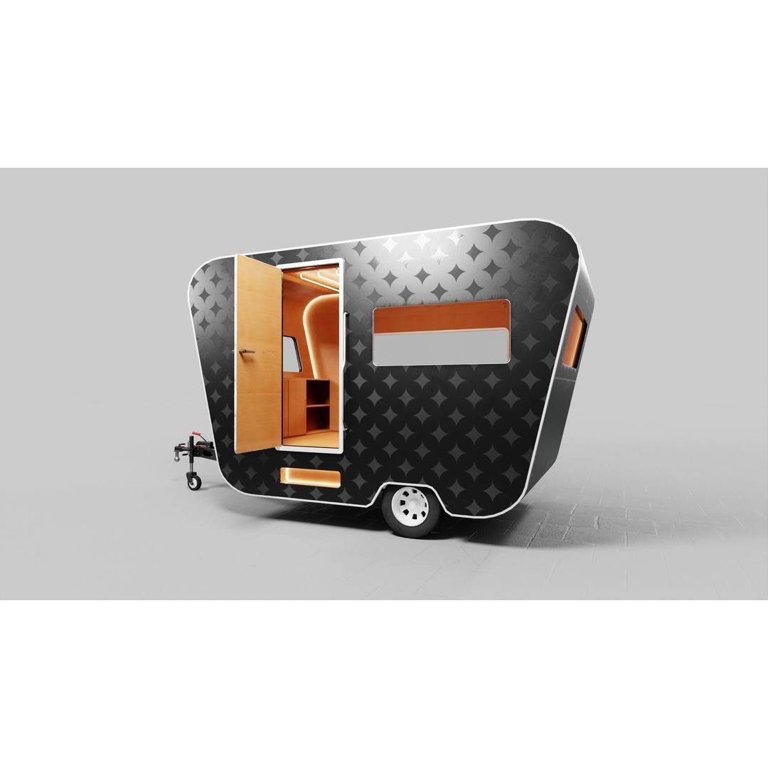 Food Truck 3D Model – Low Poly Game Asset, FBX, PBR Textures - View 9