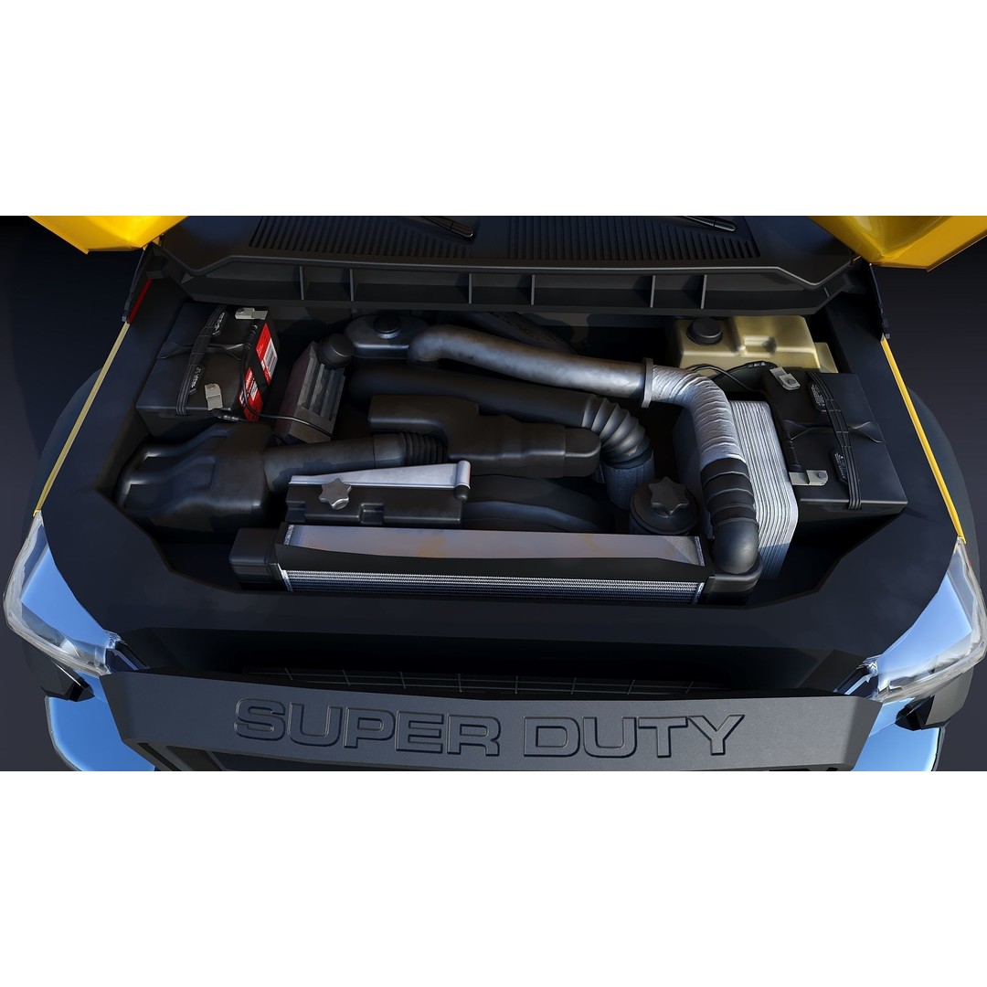 LifeGuard Truck 3D Model – Low Poly Game Asset, FBX, PBR Textures - View 29