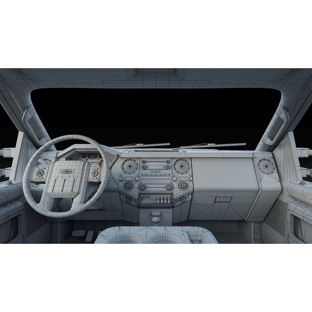 LifeGuard Truck 3D Model – Low Poly Game Asset, FBX, PBR Textures - View 43