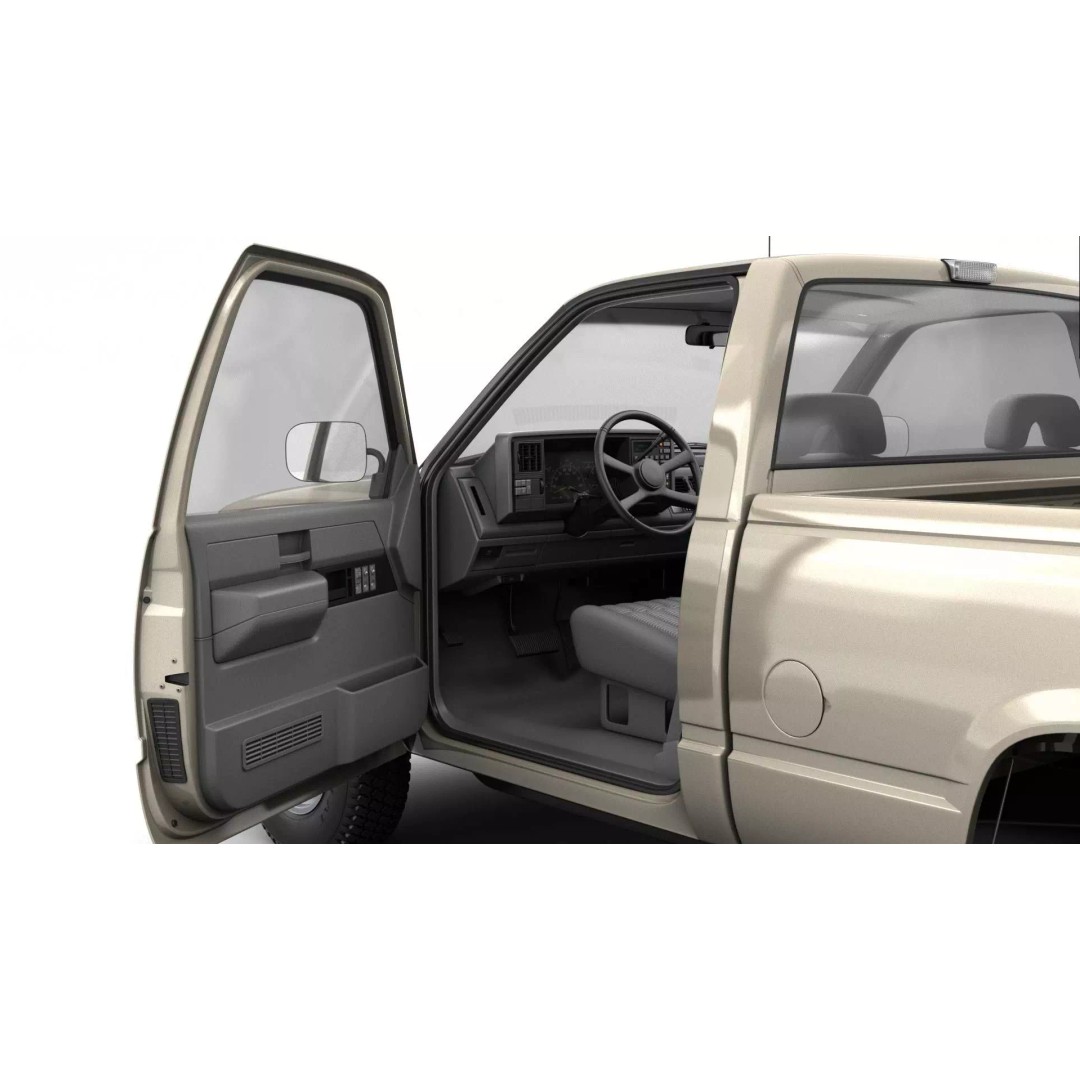 Pickup Truck 3D Model – High Poly 4WD Vehicle, FBX & Blender Formats - View 13