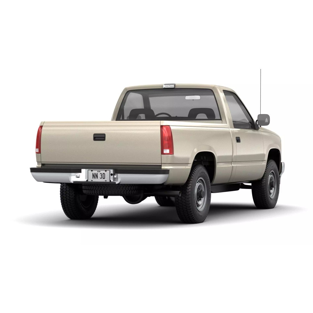 Pickup Truck 3D Model – High Poly 4WD Vehicle, FBX & Blender Formats - View 5