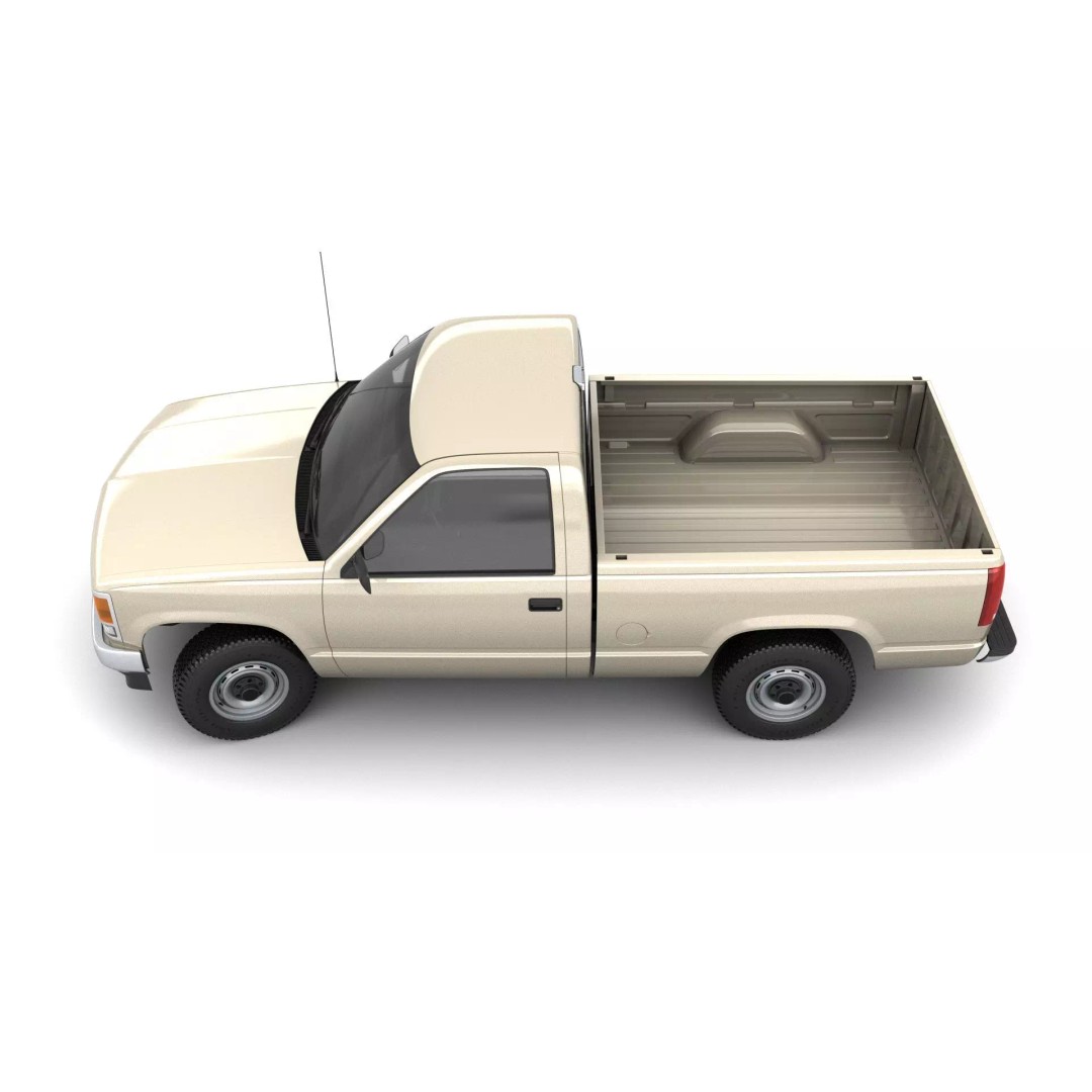 Pickup Truck 3D Model – High Poly 4WD Vehicle, FBX & Blender Formats - View 7