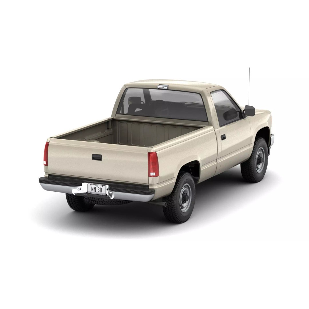Pickup Truck 3D Model – High Poly 4WD Vehicle, FBX & Blender Formats - View 9