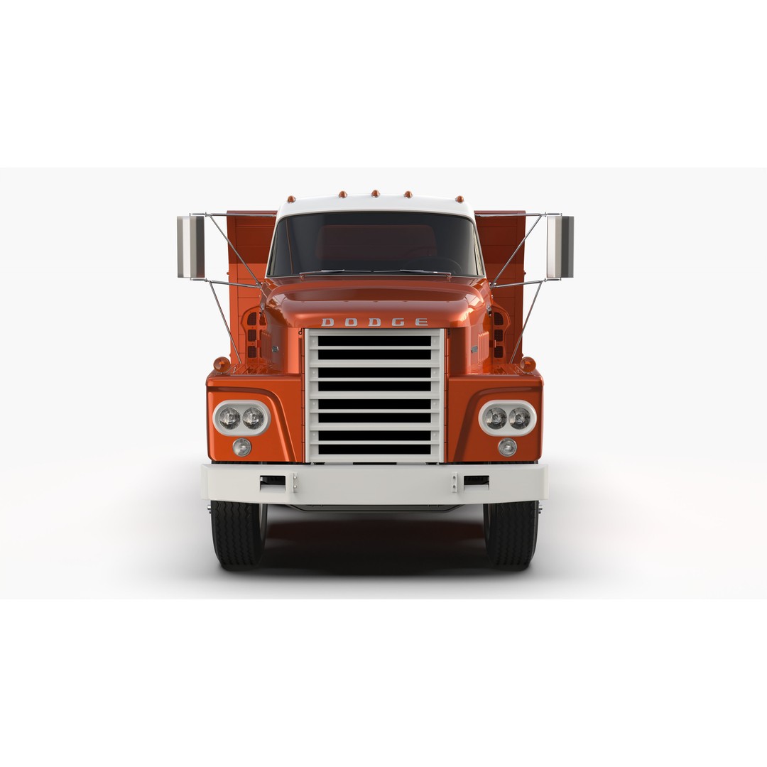 Dodge C600 3D Model – Classic Vintage Truck, FBX, OBJ Formats - View 8