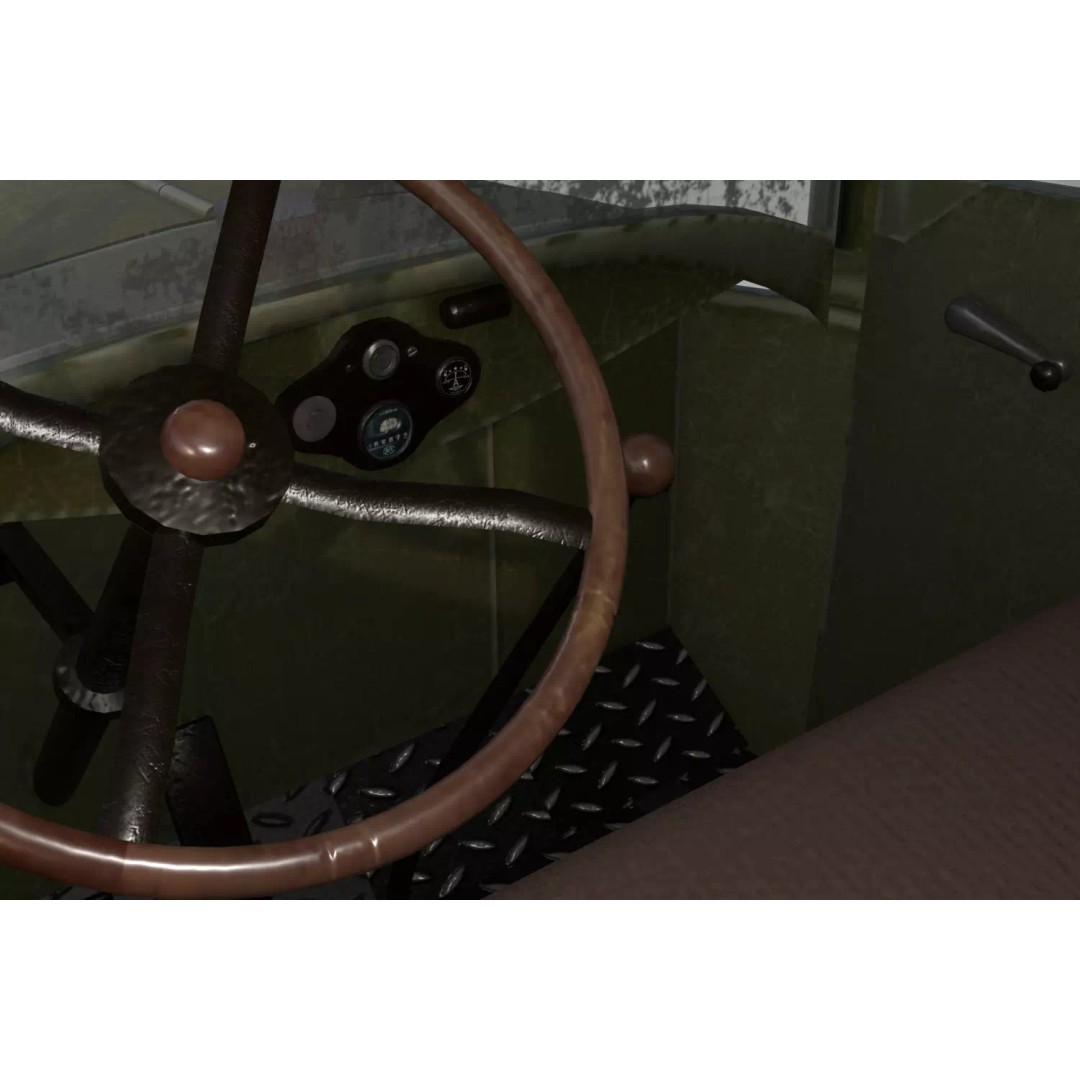 GAZ-AAA Fuel Tanker 3D Model – Low Poly Game Asset, FBX, PBR Textures - View 8