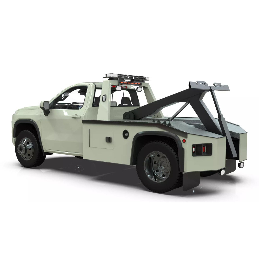 2027 Silverado Tow Truck 3D Model – High Poly Wrecker Asset, Blender - View 11